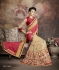 Party-wear-Red-Beige-color-saree