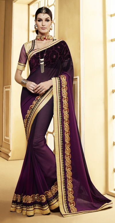 Party-wear-purple-color-7-saree