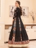 Gauhar khan black color georgette and bangalori silk lehenga kameez