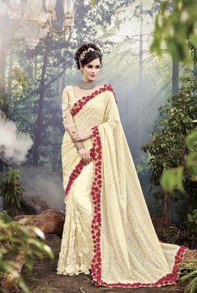 Party-Wear-Light-Yellow-Heavy-Work-Saree