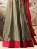 Grey color pure soft silk party wear anarkali kameez