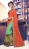 Party-wear-green-red-color-saree