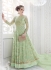 Pista green georgette party wear anarkali