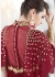 Maroon color georgette wedding wear anarkali