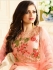 Drashti Dhami peach color georgette party wear anarkali kameez