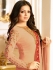 Drashti Dhami peach color georgette party wear kameez