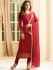 Drashti Dhami red color georgette party wear kameez