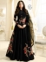 Drashti Dhami black color silk party wear anarkali kameez