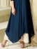 Drashti Dhami navy blue color viscous satin party wear kameez