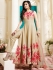 Drashti Dhami beige color italian silk party wear anarkali kameez