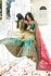 Rama color silk wedding lehenga choli