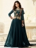 Green color party wear georgette anarkali