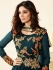 Green color party wear georgette anarkali