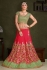 Pink silk wedding lehenga choli