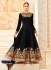 Black color georgette party wear anarkali kameez