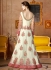 Off white color net wedding wear anarkali