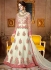 Off white color net wedding wear anarkali