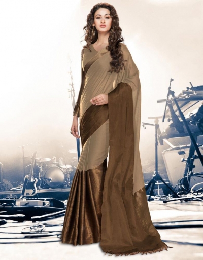 Aryaa Ginger Party Wear Cotton Saree