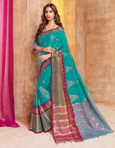 Zonira Designer Wear Cotton Saree