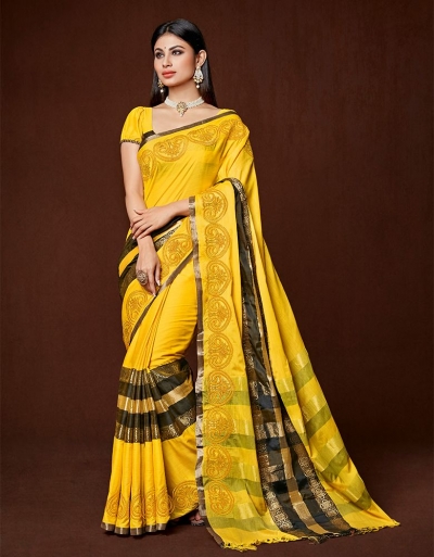 Jency Designer cotton saree