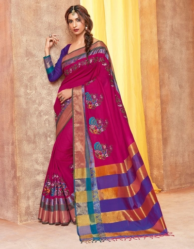 Akula Designer Wear Cotton Saree