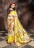 Multi Colored Printed Satin Chiffon Saree 1110