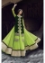 Green Colored Embroidered Net Lehenga Choli 88009