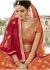 Orange Colored Embroidered Art Silk Bridal Lehenga Choli 1305