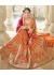 Orange Colored Embroidered Art Silk Bridal Lehenga Choli 1305