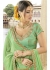 Green Colored Embroidered Art Silk Wedding Lehenga Choli 1307