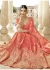 Peach Art Silk Traditional Embroidered Lehenga Choli 1308