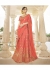 Peach Art Silk Traditional Embroidered Lehenga Choli 1308