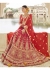 Red Art Silk Traditional Embroidered Lehenga Choli 1309