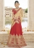 Red Colored Embroidered Art Silk Bridal Lehenga Choli 1311