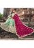 Green Colored Embroidered Crape Net Partywear Saree 1037