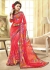 Pink Colored Printed Faux Georgette Saree 75041