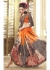 Multi Colored Printed Faux Georgette Saree 75045