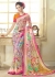 Multi Colored Printed Faux Georgette Saree 75046