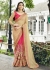 Pink Colored Embroidered Faux Georgette Net Festive Saree 87086