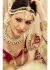 Red Faux Georgette Embroidered Bridal Saree 1205