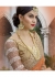 Peach Colored Border Worked Shimmer Wedding Saree 1044