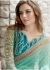 Blue Colored Embroidered Net Wedding Saree 1026