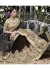 Black Colored Embroidered Chiffon Net Partywear Saree 1028