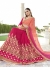Pink Colored Embroidered Georgette Net Festive Saree 1401