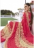 Pink Colored Embroidered Georgette Chiffon Net Festive Saree 1403