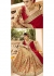 Beige Georgette Art Silk Embroidered Bridal Saree 1112