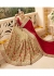 Beige Georgette Art Silk Embroidered Bridal Saree 1112