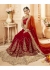 Red Georgette Chiffon Embroidered Bridal Saree 1113