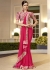 Pink Chiffon Border Worked Saree 1015