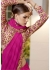 Magenta Chiffon Border Worked Saree 1023